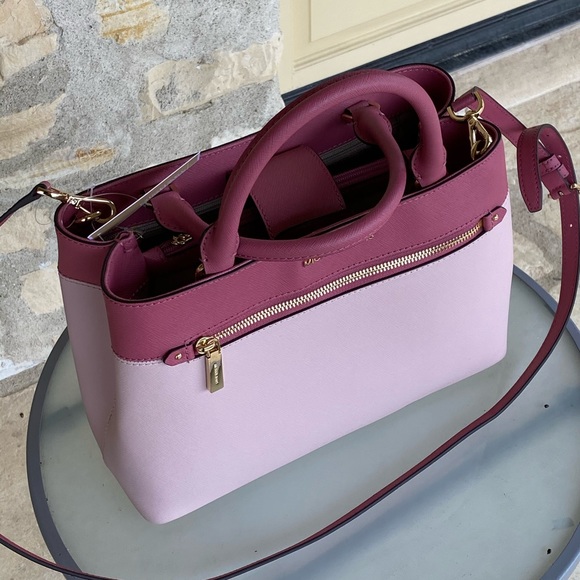 NWT Michael Kors Colorblock Hailee satchel leather - Picture 6 of 6